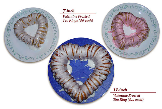 3 Heart Tea Rings